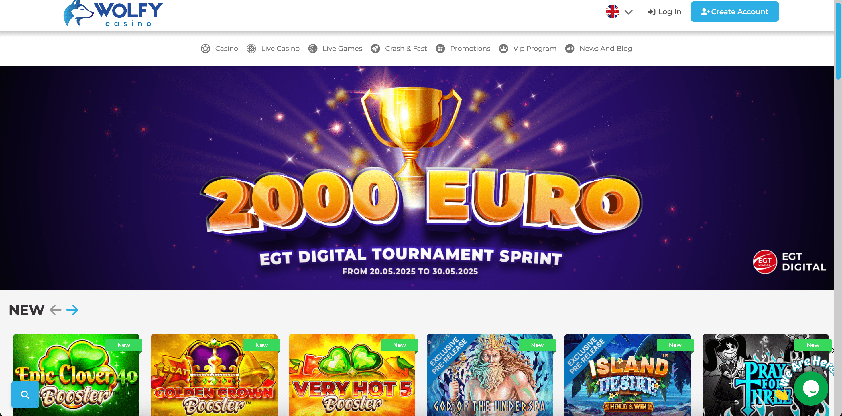 wolfy main page