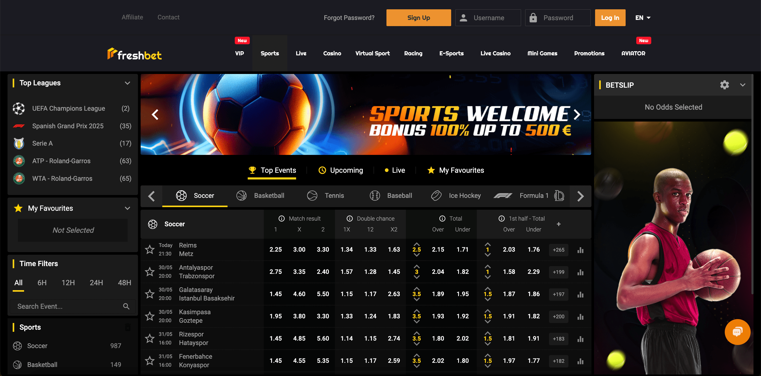 freshbet betting