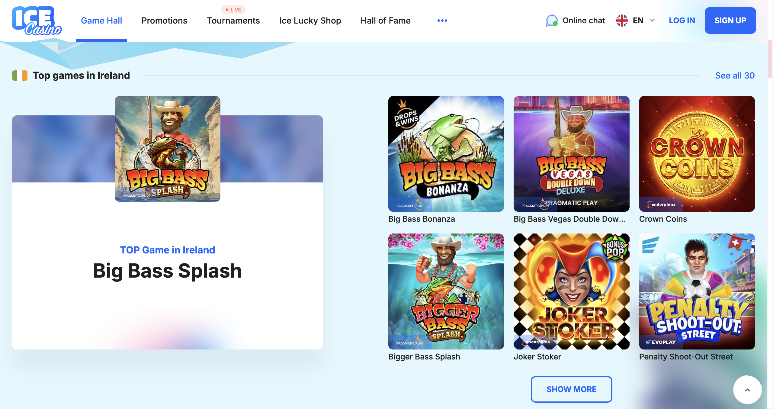 Ice Casino Games