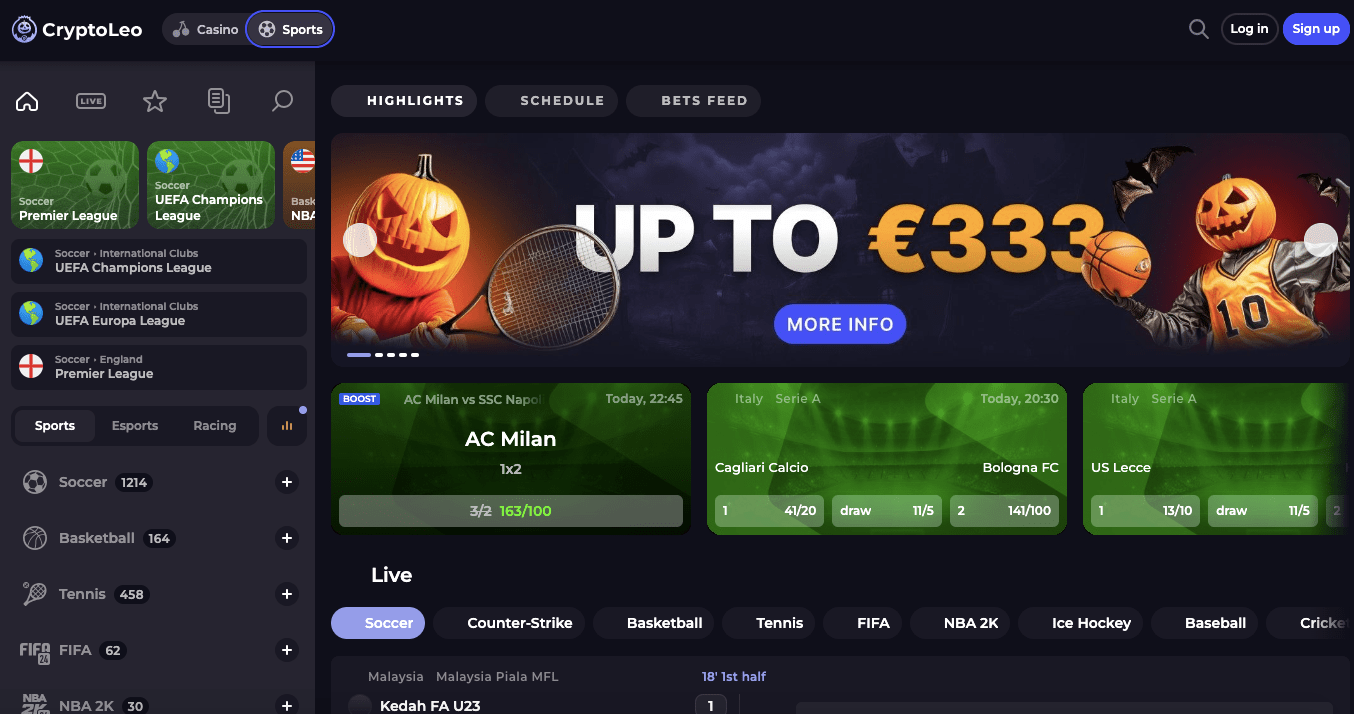 cryptoleo betting