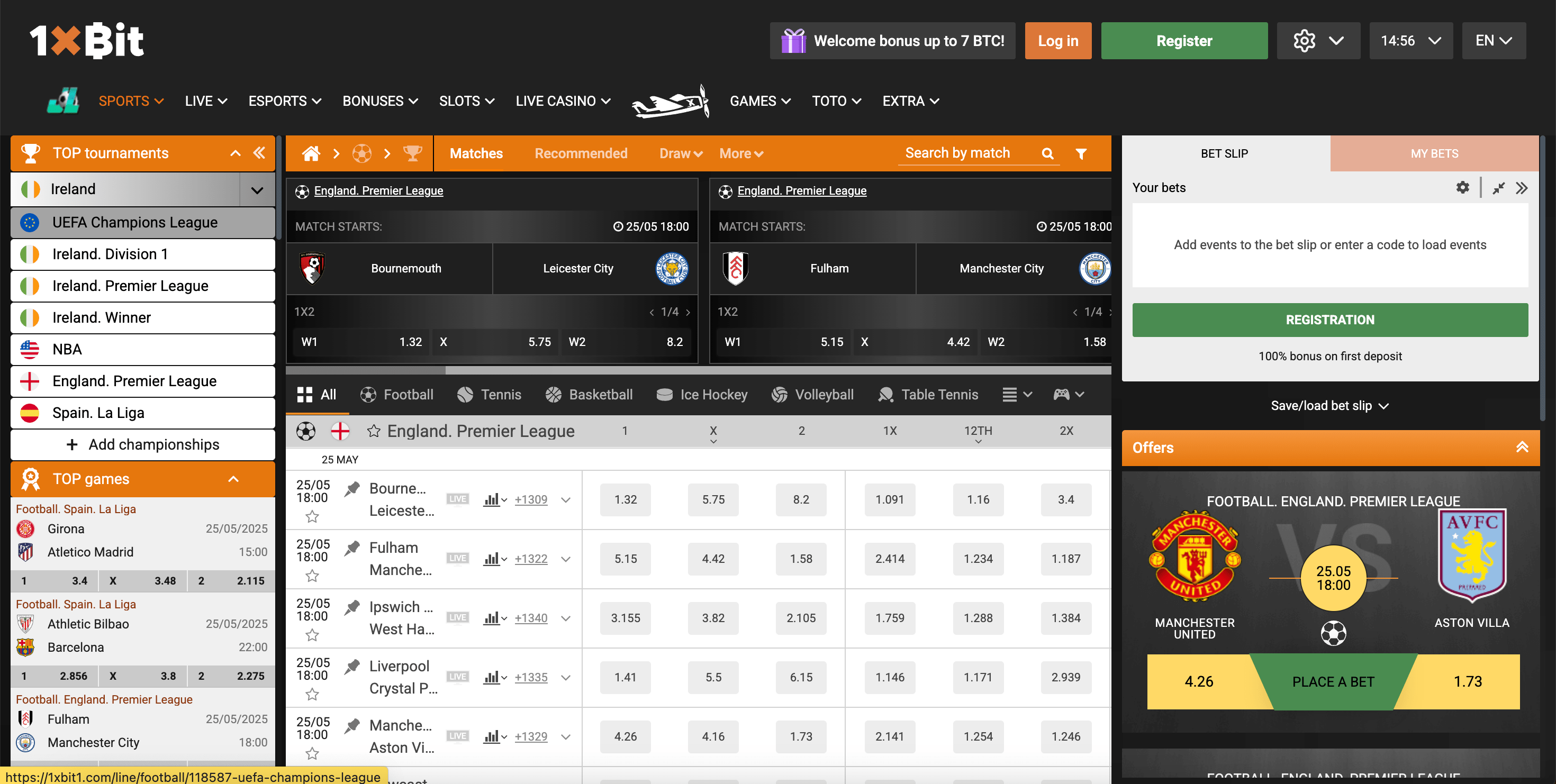 1xbit betting