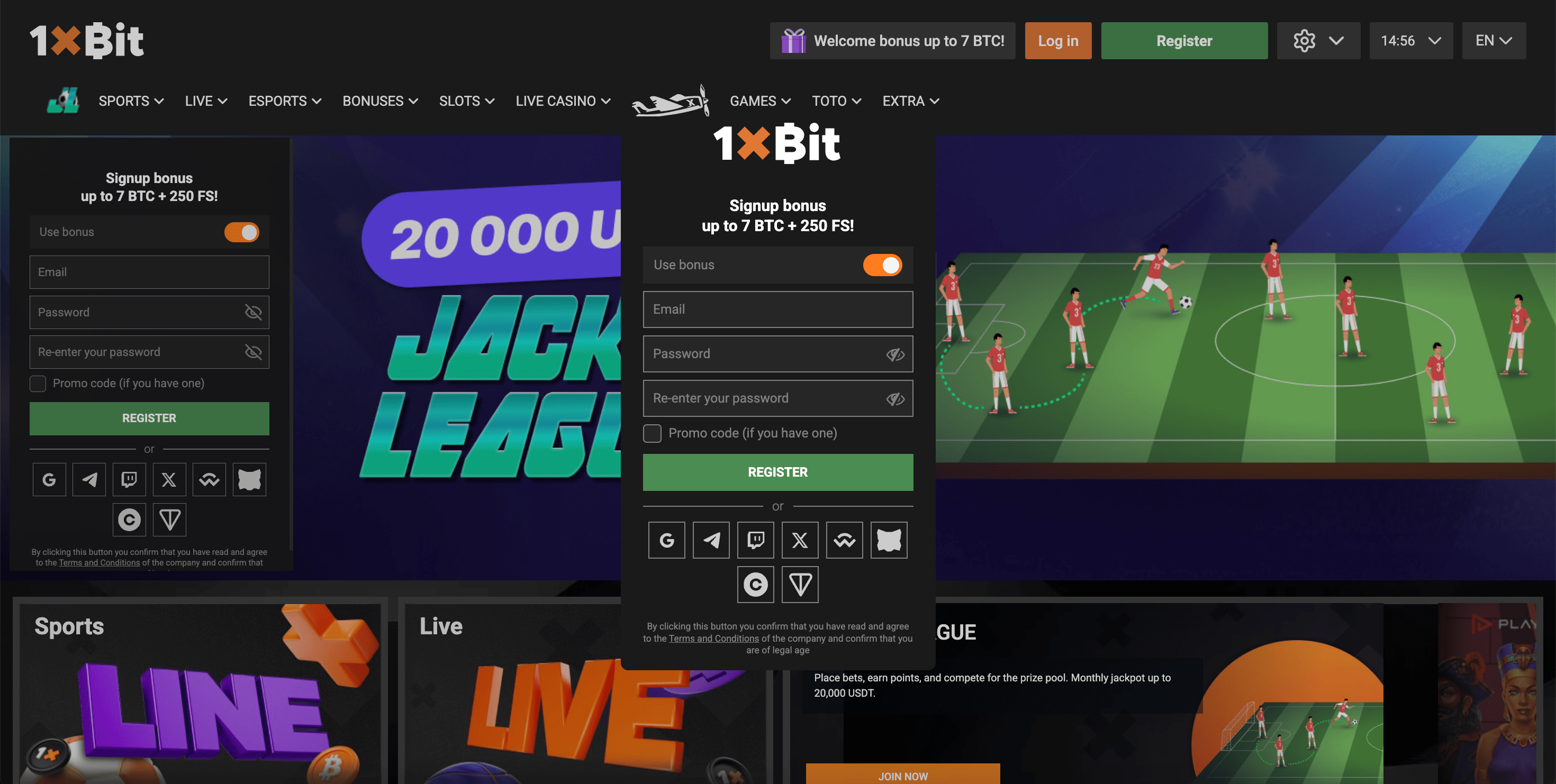 1xbit registration