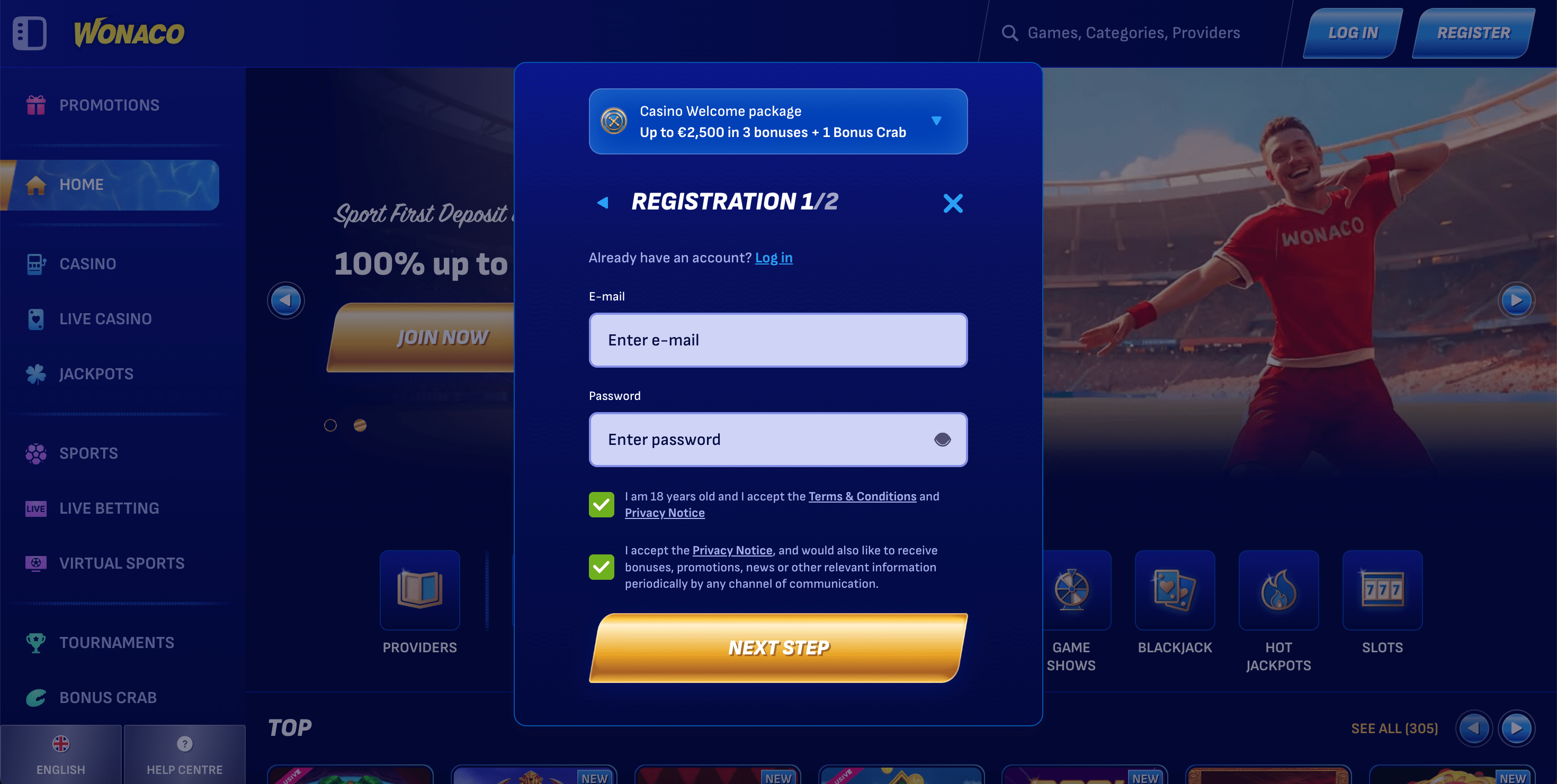 wonaco registration