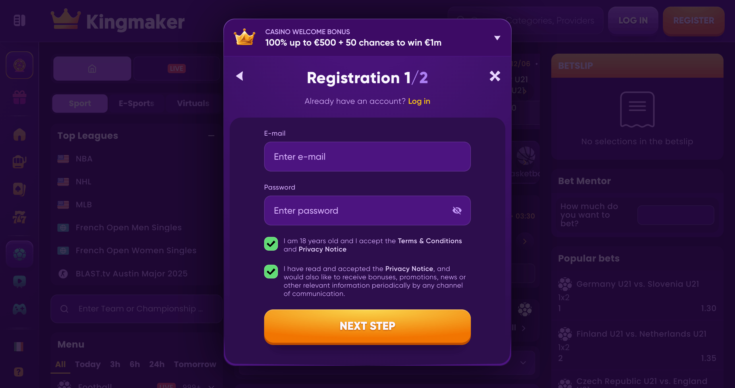 kingmaker registration