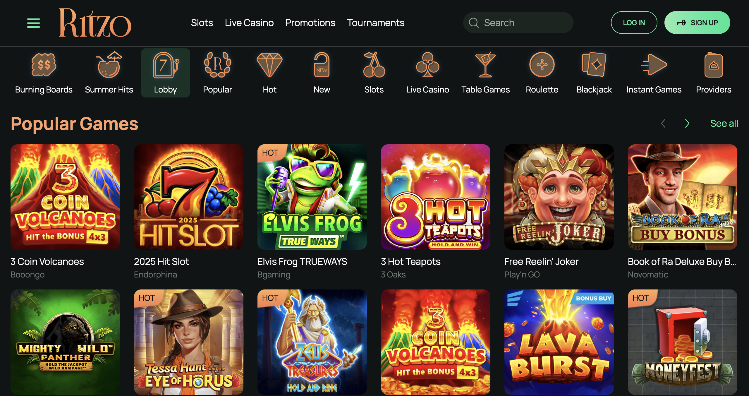 ritzo games