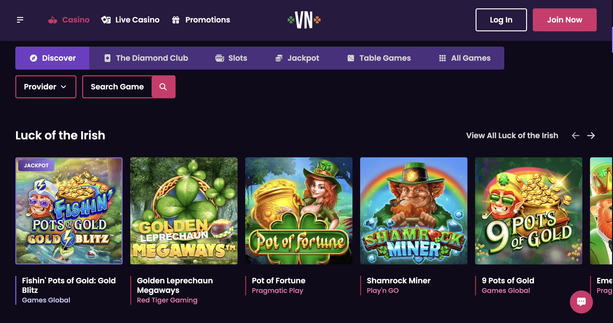 vegasnow games