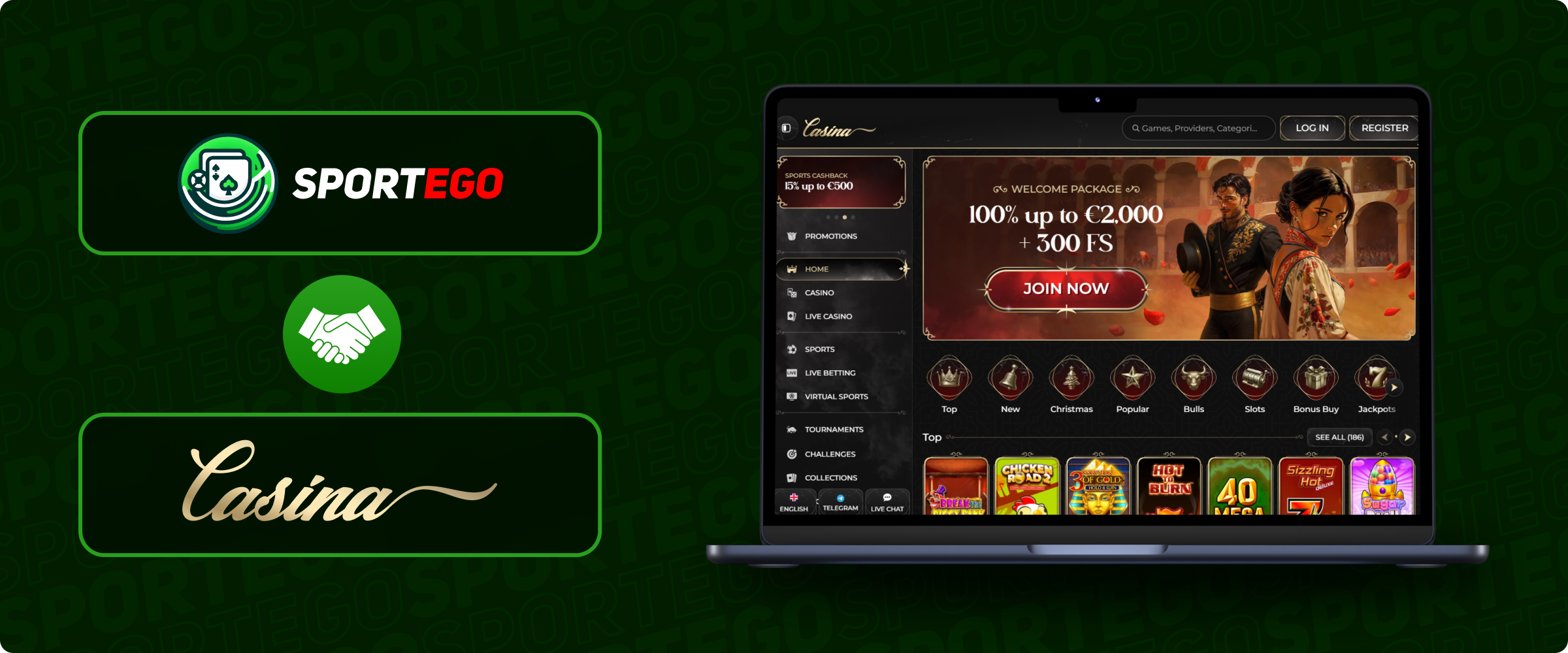 Casina Casino Banner